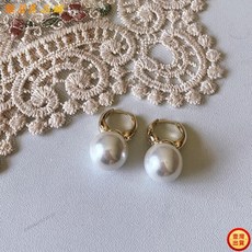 壹灣出貨發票氣質溫柔圓環垂吊式珍珠kun, 1個