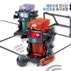 비접착 조립식 무선 조종 방향전환 축구 로봇 장난감놀이 남아선물 7세남아선물, 1개
