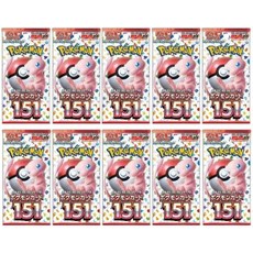 일본직구 포켓몬 카드게임 강화 확장팩 스칼렛 바이올렛 포켓몬 카드 151 10팩