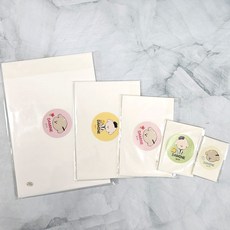 [담이네 책상] 투명 점착메모지 스티키 노트 5종SET, 1개, 245매, 투명점착메모지5종SET