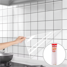 주방 벽면 보호 투명 타일시트지 기름때 방지 오염 방지용, 본상품