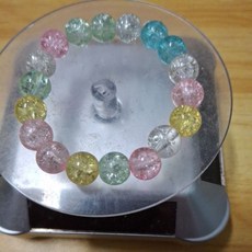 爆花晶手串DIY材料包 繽紛馬卡龍色系 手作飾品配件, 1個