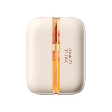 炫彩磁吸暖手寶 四檔調溫 3秒快速加熱, 米白色, E90