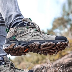 新款 悍途登山鞋 春秋冬新款 真皮防水 防滑鞋 防臭鞋 越野徒步鞋 防滑透氣耐磨 戶外休運動男鞋