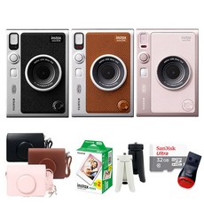인스탁스 미니에보 evo 즉석카메라+필름 20장+전용가방(톤온톤)+선물세트, 1개, evo 브라운
