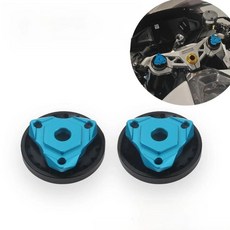 오토바이 프론트 서스펜션 포크 프리로드 조절기 캡 가드 커버, 2. E