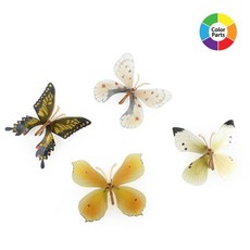 DIY 나무 조립 키트 교육용 한국의 나비 4종 CM267, 퍼즐/블럭 조각 수, 1개