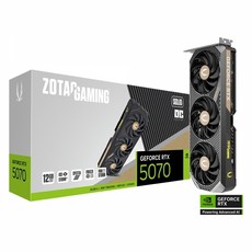 ZOTAC GAMING 지포스 RTX 5070 SOLID OC D7 12GB (엔비디아 컴퓨터 그래픽카드)