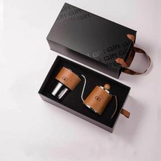 커피 원두커피 드립포트 스테인리스 핸드 주전자 드립 브루잉 핸드드립 추출 포트 내려먹는, 가성비 세트 350ml 7 주전자 카라멜, 1개, 1L