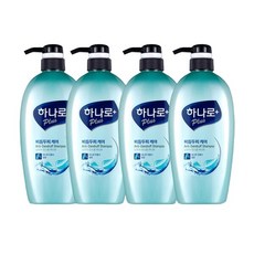 애경 하나로 플러스 비듬 두피 가려움 케어 샴푸 린스 겸용 680ml 4개