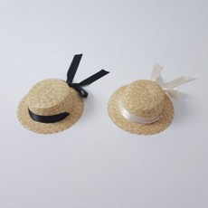 작은모자KC 플랫리본밀짚모*FREE(50cm)*