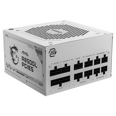 msi 微星 MAG PCIE5 ATX電源供應器 白色, 1個