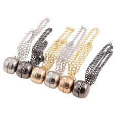 磁吸褲腳固定夾 磁吸設計不傷衣料 自行車褲腳固定夾, 黑色, 1個