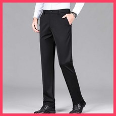 黑色男士直筒休閒西褲