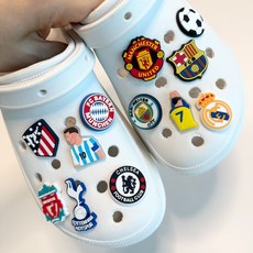 MPACK 월드와이드 축구 클럽 실내화 꾸미기 야광 파츠 12P