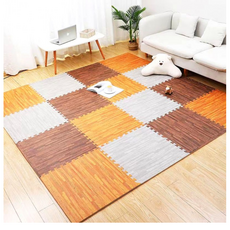 레브 퍼즐매트 층간소음 미끄럼방지 놀이방매트, 10개, 블랙