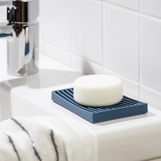 JAJU 실리콘 사각 비누받침_블루 435559