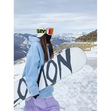 루즈핏 스노우보드복 탑 커플 방수 오버핏 후드