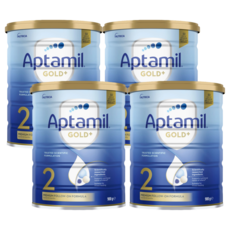 압타밀 골드+ 2단계 호주 뉴질랜드 분유, 900g, 4개