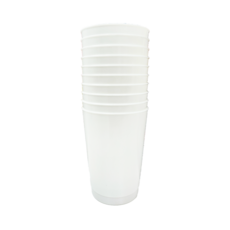 플라스틱 다회용 위생컵 흰색 280ml 10개입, 1개