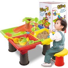 兒童沙灘玩具套裝 樂沙桌, 1套, 1.5kg, 小樹（方形）沙灘桌