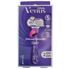 질레트 비너스 스월 여성용 제모기 (면도기 1 + 면도날 2), 1개