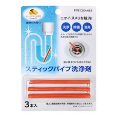 不動化學 條狀酵素水管清潔劑 3g*3入 橘油配方 清潔消臭防堵塞, 9g, 1個