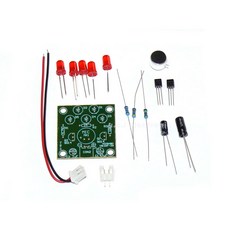 UCI電子 DIY聲控LED旋律燈製作套件, 聲控(散件)+2032電池+1節電池盒
