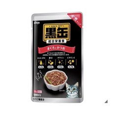 Aixia 黑罐 貓用主食軟包 鮪魚+鰹魚, 1個