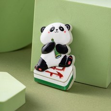 卡通熊貓冰箱貼創意恭喜發財立體麻將磁性貼品裝飾磁力貼陶瓷冰箱貼冰箱磁鐵可愛磁鐵吸鐵白板貼黑板貼居家裝飾, 熊貓-北