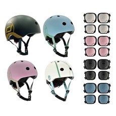 Scoot & Ride 奧地利 兒童運動護具組/安全帽 多尺寸多色可選, 岩石藍｜XXS｜安全帽#96408, 1個