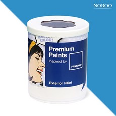 노루페인트 팬톤 실외 벽면 저광 페인트, 17-4435 MailbuBlue, 1L, 1개
