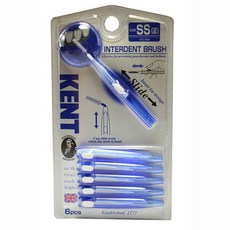 KENT 齒間刷 6入, 1個, 2S 6入/0.8mm/藍