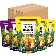 코코넛오일로 만든 크리스피 혼합 바나나칩 100g 2개 +고구마칩 70g 2개