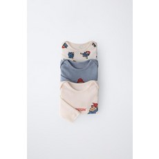 [국내배송] 자라 ZARA 패딩턴 바디수트 3장 세트 - 크림 938784