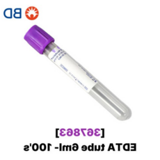 BD 베큐테이너 진공채혈관 EDTA PLH 6mL 100개 367863 튜브 시험관