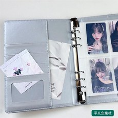 桃園熱賣 小紅書同款小眾a5銀質蝴蝶卡冊追星四宮格皮本小卡拍立得收納相冊, +30張單格內頁,A5銀色蝴蝶結外殼, 1個