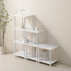 [가성비 정리끝판왕] 코발가구 바른선반 2단 3단 4단 / 400x400 수납 선반 / 감성 인테리어 / 5가지 색상, 화이트