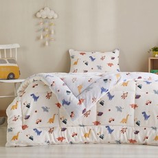 [모던하우스 인천점] 스페이스디노 플란넬 극세사 차렵이불 150x210 아이보리 블루 -[CZ0224051], 차렵이불 150x210 아이보리 블루CZ0224051