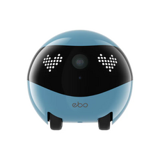 Ebo 智能貓玩具 互動逗貓神器 手機遠程控制 智能避障 多種互動模式, 藍, 1箱
