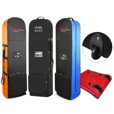 다담기 골프 항공백 커버 바퀴형 골프채 골프백 항공커버, 블랙