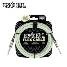 어니볼 플렉스 야광 기타 케이블 스트레이트/스트레이트 FLEX CABLE ST/ST GLOW IN THE DARK, 1개