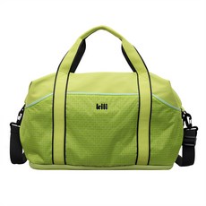 kili 時尚手提旅行包 輕便格子印花戶外運動包, 綠色, 1個