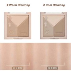 dasique V Cut Blending Shading 修容盤 韓國 13g, 1個, 02 灰棕色 Cool Blending