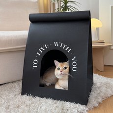 TOO CAT ins風貓窩 四季通用 小巧 小眾造型 創意, 1個, 黑色牛皮紙袋,建議13斤內