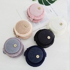 귀덮개 따뜻한 겨울 방한 퍼 밍크털 귀도리 귀마개, 베이지