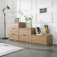 루다 600 1단 거실 협탁 3colors, 오크