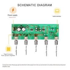 1PCS Hifi 오디오 프리 보드 레인지 트레블 밸런스 톤 컨트롤이있는 조정 가능한, 01 P Color