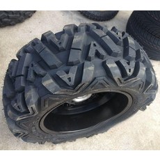 타이어 atv 바퀴 카트 교체용 트레일러 가대 두꺼운 소형 휠 전면 스쿠터 바이크 스페어, 1개, C. 25x8-12인치