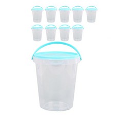 민트 원형 쿠키통 1L 10개